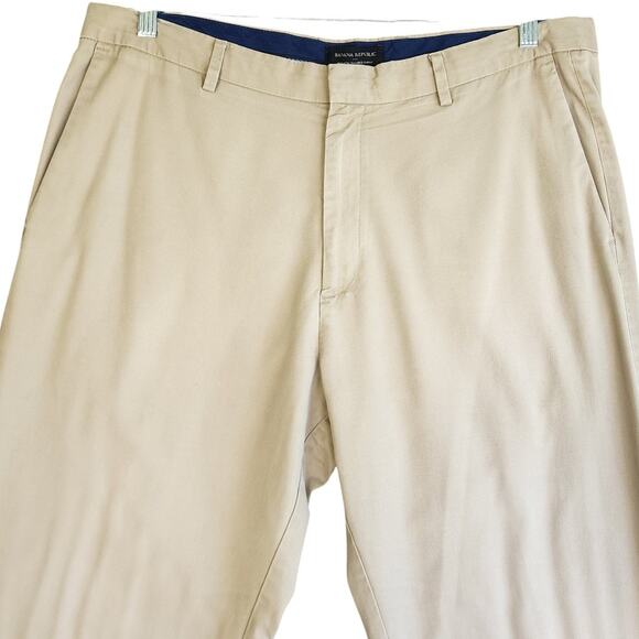 Banana Republic Factory Mens Non Iron Tailored Slim Fit Chino Pants Size 38 X 32 - Picture 2 of 14